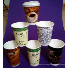 Taza plástica impresa aduana reutilizable del logotipo de la publicidad de alta calidad, taza de café plástica